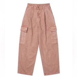 HiRisk Men’s Wide Leg Cargo Denim Pants  Size‎ Medium